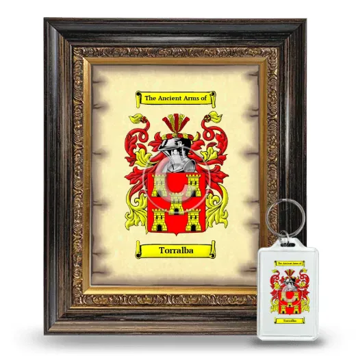 Torralba Framed Coat of Arms and Keychain - Heirloom