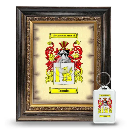 Tramba Framed Coat of Arms and Keychain - Heirloom