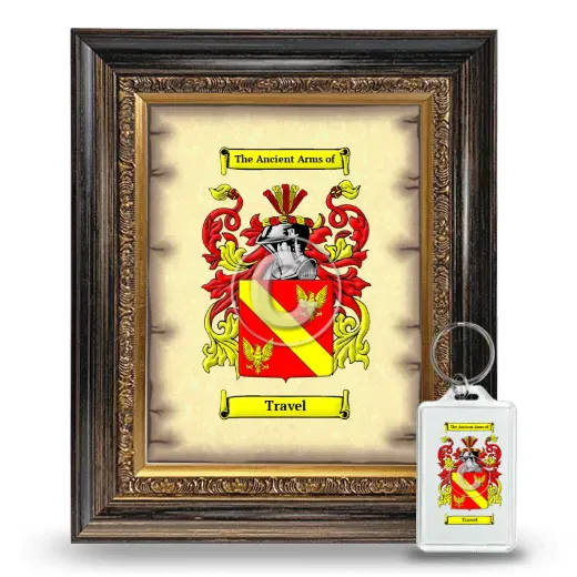 Travel Framed Coat of Arms and Keychain - Heirloom