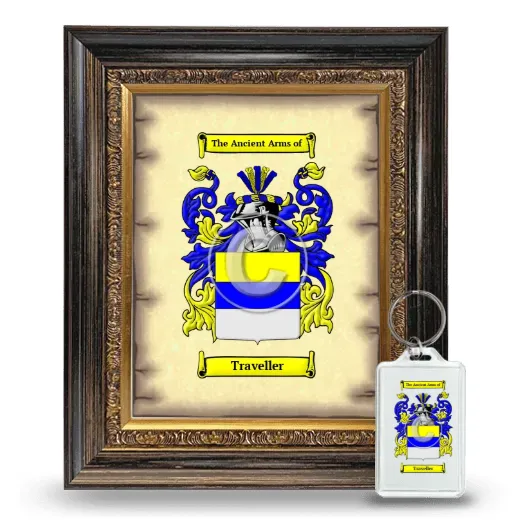 Traveller Framed Coat of Arms and Keychain - Heirloom