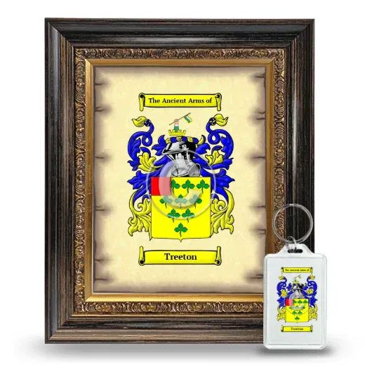 Treeton Framed Coat of Arms and Keychain - Heirloom