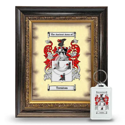 Trenton Framed Coat of Arms and Keychain - Heirloom