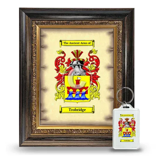 Trobridge Framed Coat of Arms and Keychain - Heirloom