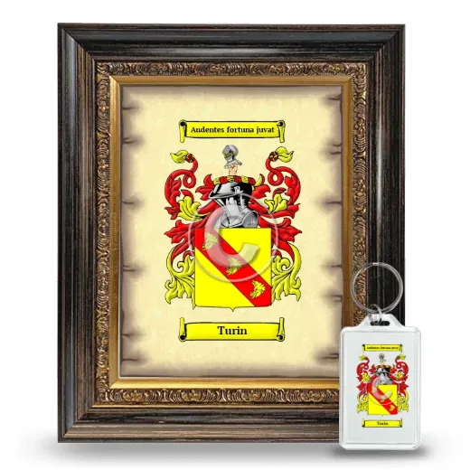 Turin Framed Coat of Arms and Keychain - Heirloom