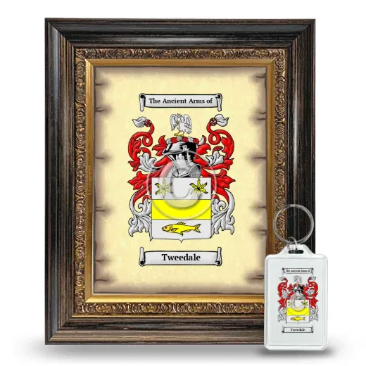 Tweedale Framed Coat of Arms and Keychain - Heirloom