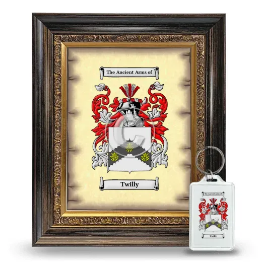 Twilly Framed Coat of Arms and Keychain - Heirloom