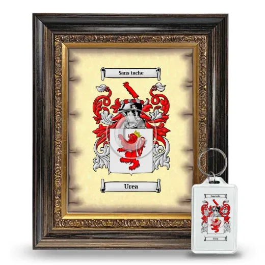 Urea Framed Coat of Arms and Keychain - Heirloom