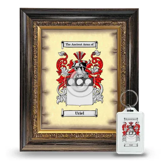 Uriel Framed Coat of Arms and Keychain - Heirloom
