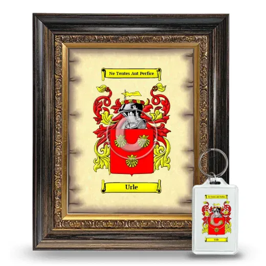 Urle Framed Coat of Arms and Keychain - Heirloom