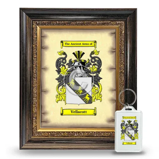 Vellacott Framed Coat of Arms and Keychain - Heirloom