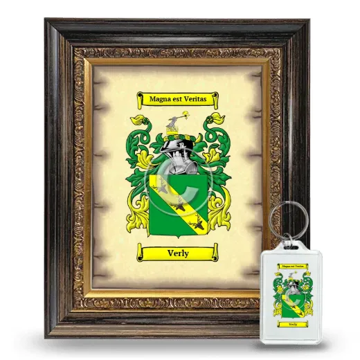Verly Framed Coat of Arms and Keychain - Heirloom