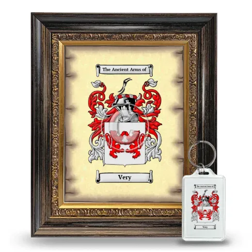 Very Framed Coat of Arms and Keychain - Heirloom