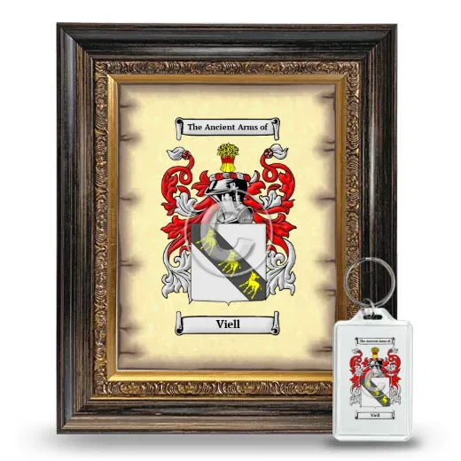 Viell Framed Coat of Arms and Keychain - Heirloom