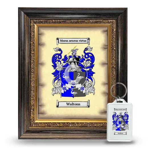 Waltons Framed Coat of Arms and Keychain - Heirloom