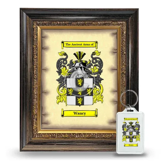 Wancy Framed Coat of Arms and Keychain - Heirloom