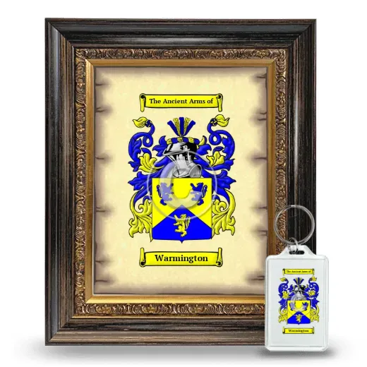 Warmington Framed Coat of Arms and Keychain - Heirloom