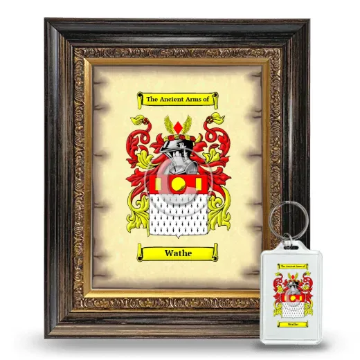 Wathe Framed Coat of Arms and Keychain - Heirloom