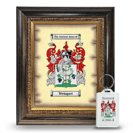 Weingart Framed Coat of Arms and Keychain - Heirloom