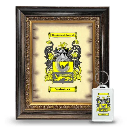 Weinstock Framed Coat of Arms and Keychain - Heirloom