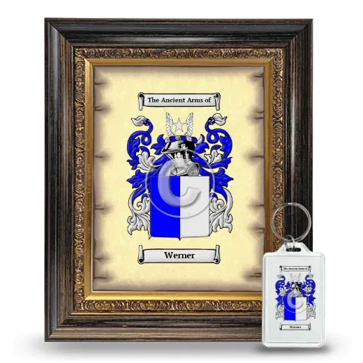 Werner Framed Coat of Arms and Keychain - Heirloom