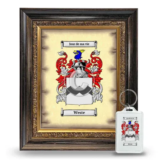 Weste Framed Coat of Arms and Keychain - Heirloom