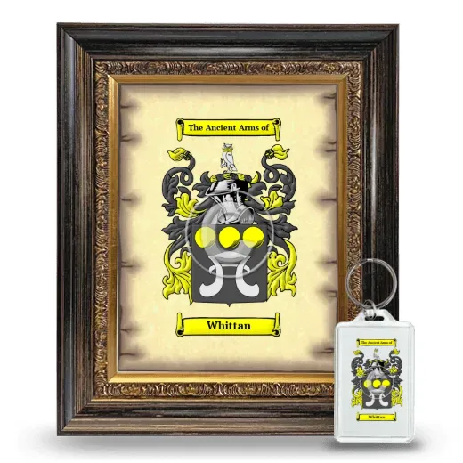 Whittan Framed Coat of Arms and Keychain - Heirloom