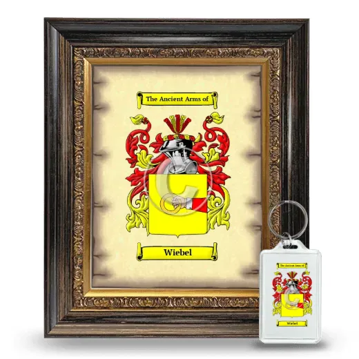 Wiebel Framed Coat of Arms and Keychain - Heirloom