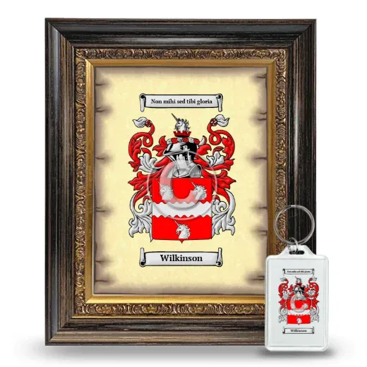 Wilkinson Framed Coat of Arms and Keychain - Heirloom