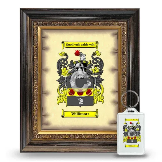 Willimott Framed Coat of Arms and Keychain - Heirloom