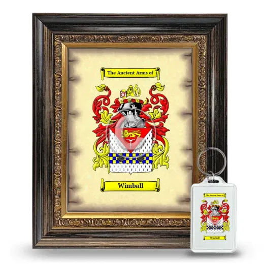 Wimball Framed Coat of Arms and Keychain - Heirloom