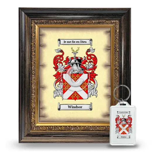 Windsor Framed Coat of Arms and Keychain - Heirloom