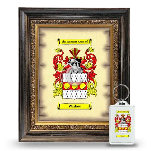 Wisbey Framed Coat of Arms and Keychain - Heirloom