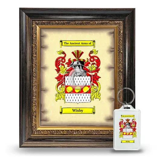 Wisby Framed Coat of Arms and Keychain - Heirloom