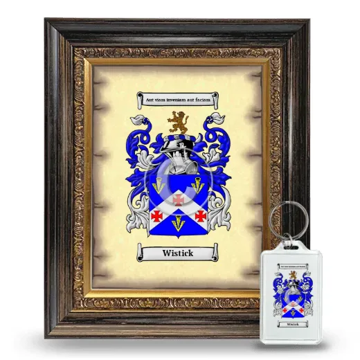 Wistick Framed Coat of Arms and Keychain - Heirloom