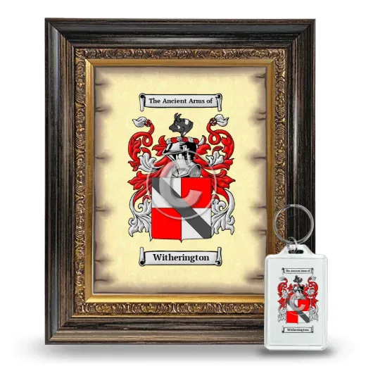 Witherington Framed Coat of Arms and Keychain - Heirloom
