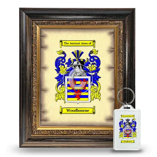 Woodbourne Framed Coat of Arms and Keychain - Heirloom
