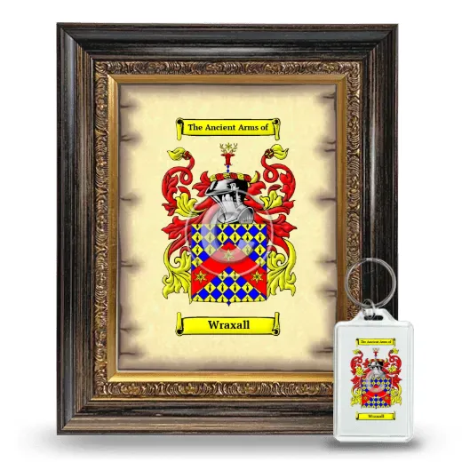 Wraxall Framed Coat of Arms and Keychain - Heirloom