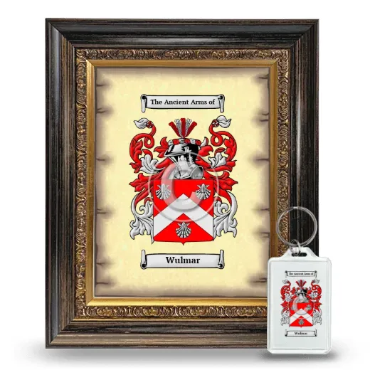Wulmar Framed Coat of Arms and Keychain - Heirloom
