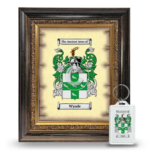 Wynde Framed Coat of Arms and Keychain - Heirloom
