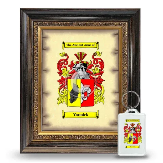 Yannick Framed Coat of Arms and Keychain - Heirloom