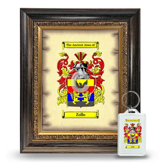 Zollo Framed Coat of Arms and Keychain - Heirloom
