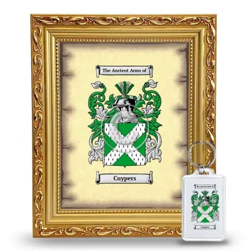 Cuypers Framed Coat of Arms and Keychain - Gold