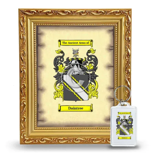 Daintree Framed Coat of Arms and Keychain - Gold