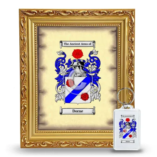 Dorne Framed Coat of Arms and Keychain - Gold