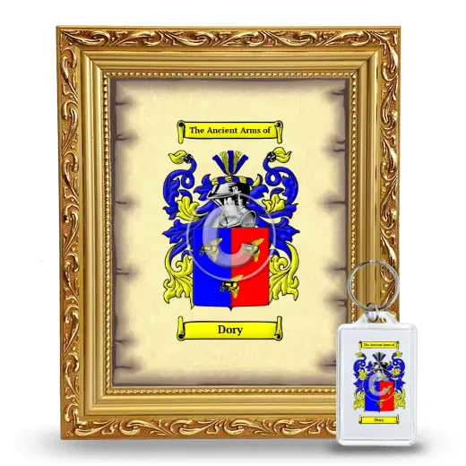 Dory Framed Coat of Arms and Keychain - Gold