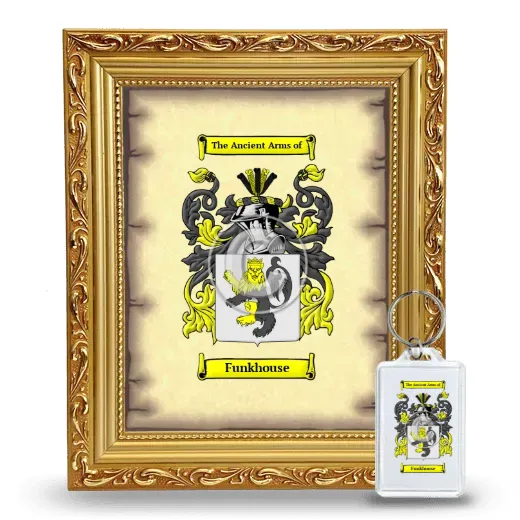 Funkhouse Framed Coat of Arms and Keychain - Gold