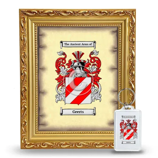 Geerts Framed Coat of Arms and Keychain - Gold