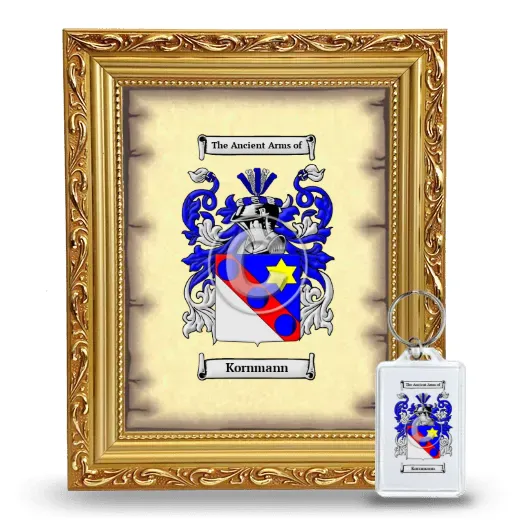 Kornmann Framed Coat of Arms and Keychain - Gold