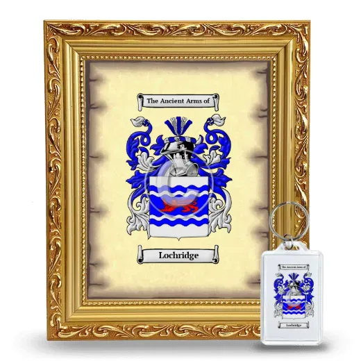 Lochridge Framed Coat of Arms and Keychain - Gold