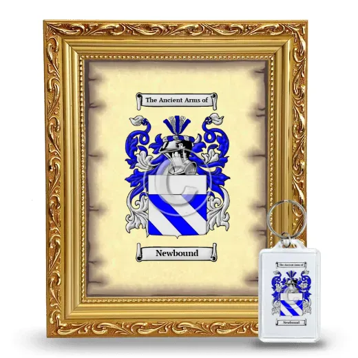 Newbound Framed Coat of Arms and Keychain - Gold